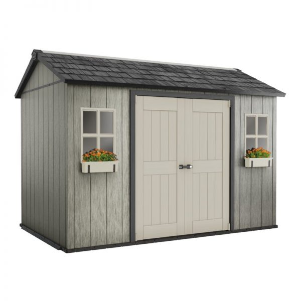 Oakland 11 ft. W x 7.5 ft. D Plastic Storage Shed