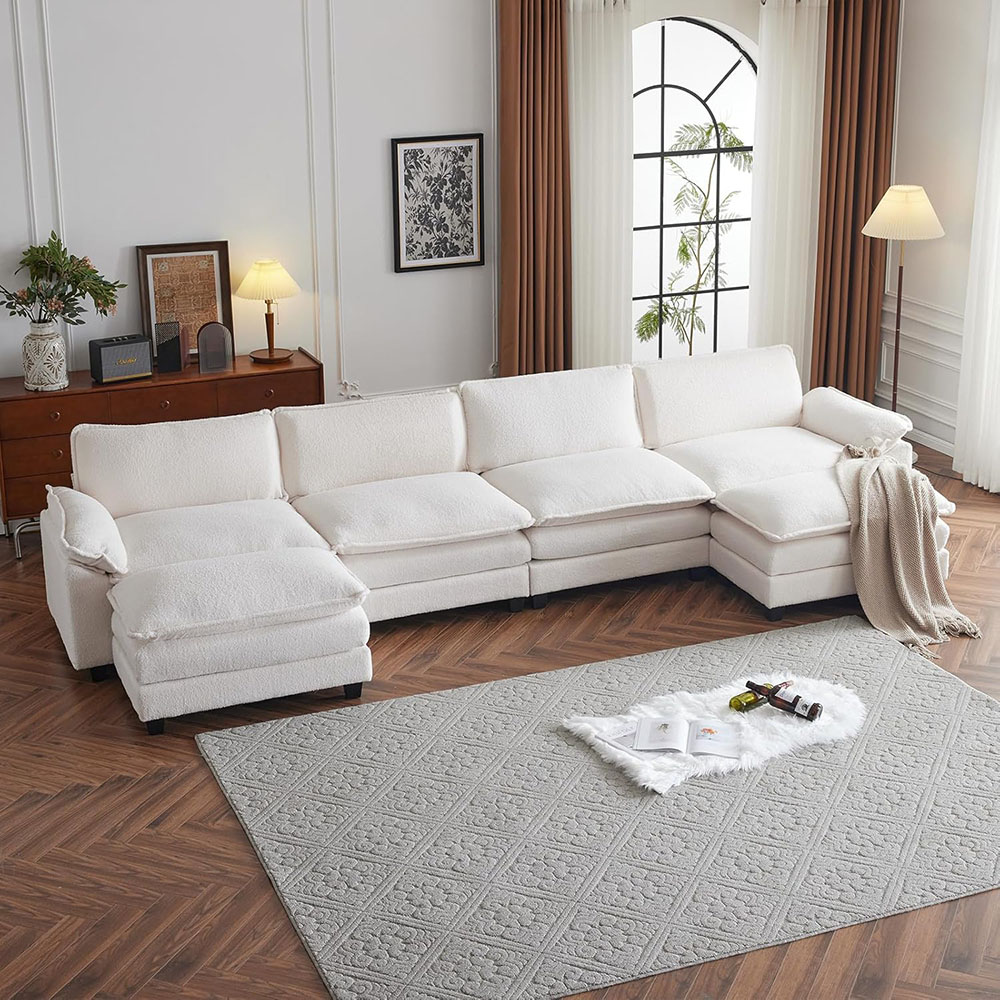 Karl home Sectional Sofa Modular Deep Seat Sofa Couch