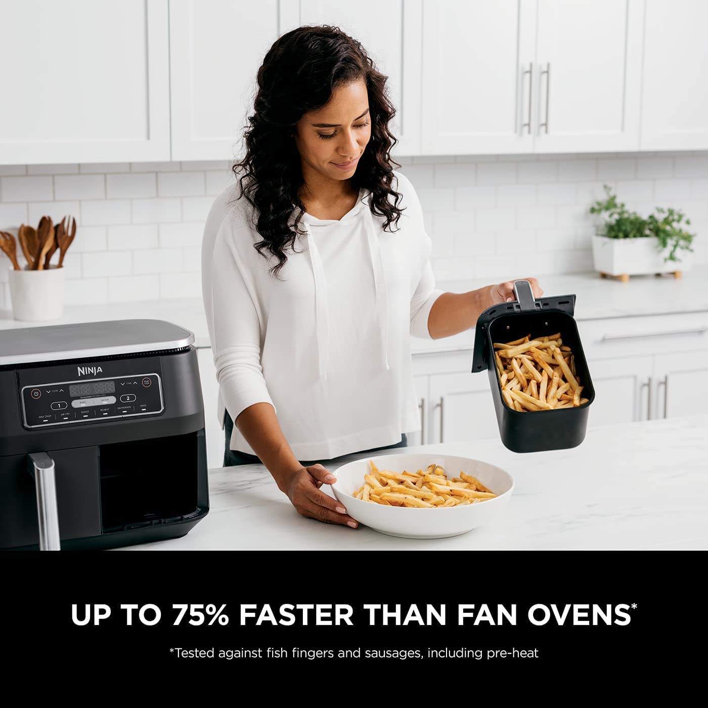 Ninja AF300UK Air Fryer Dual Zone, 7.6 Litres