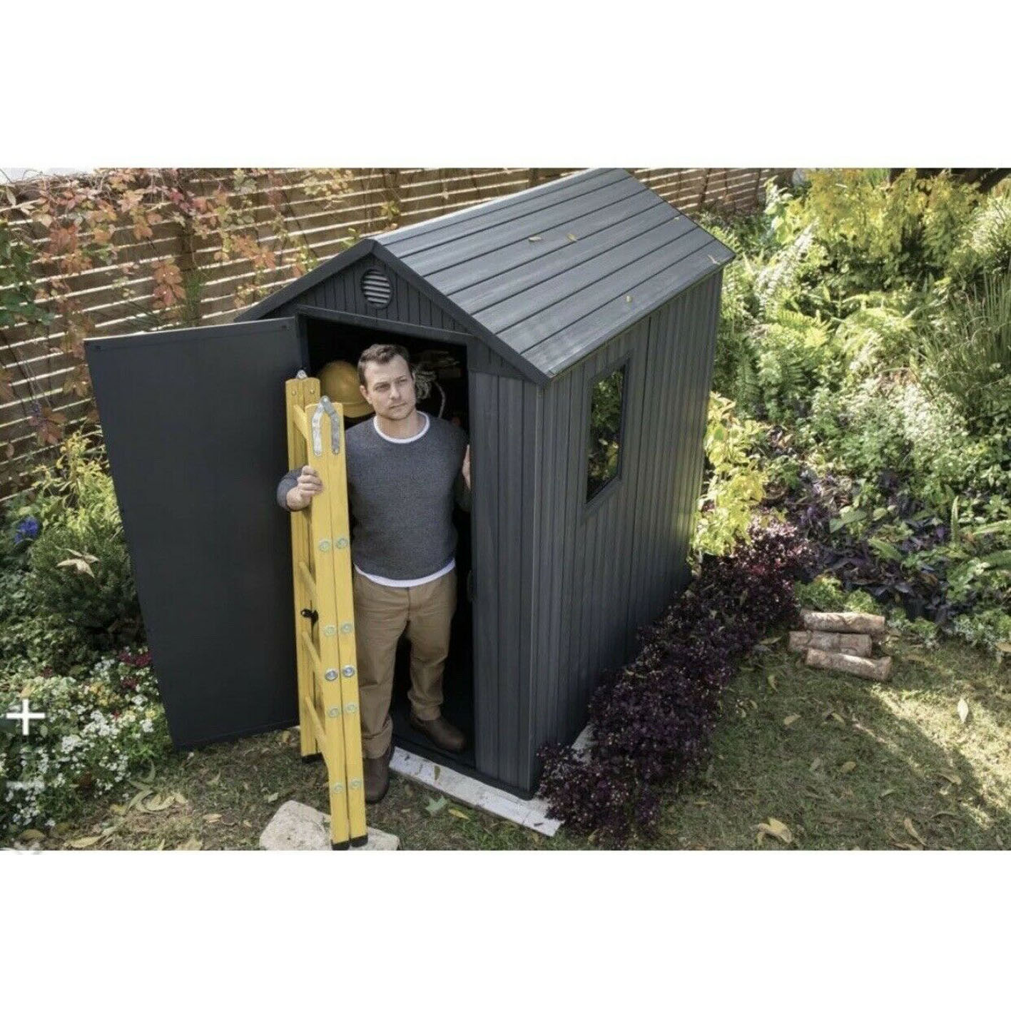 Keter Darwin Shed Grey 6 X 4 Ft Waterproof Garden Storage Shed Cheapest