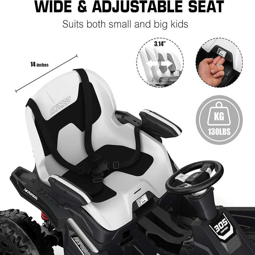 ANPABO 24V 4x4 Ride On Toy for Big Kids