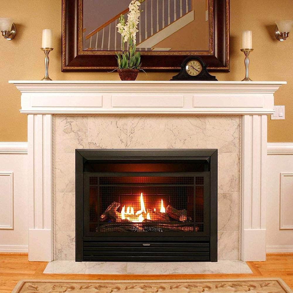 Duluth Forge Dual Fuel Ventless Fireplace Insert with Thermostatic Control