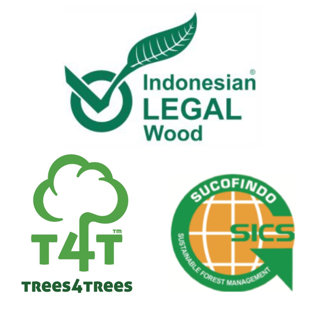 Teak Garden Furniture Set, Garden Table & 8 Chairs, Wooden Garden Furniture Set with Parasol