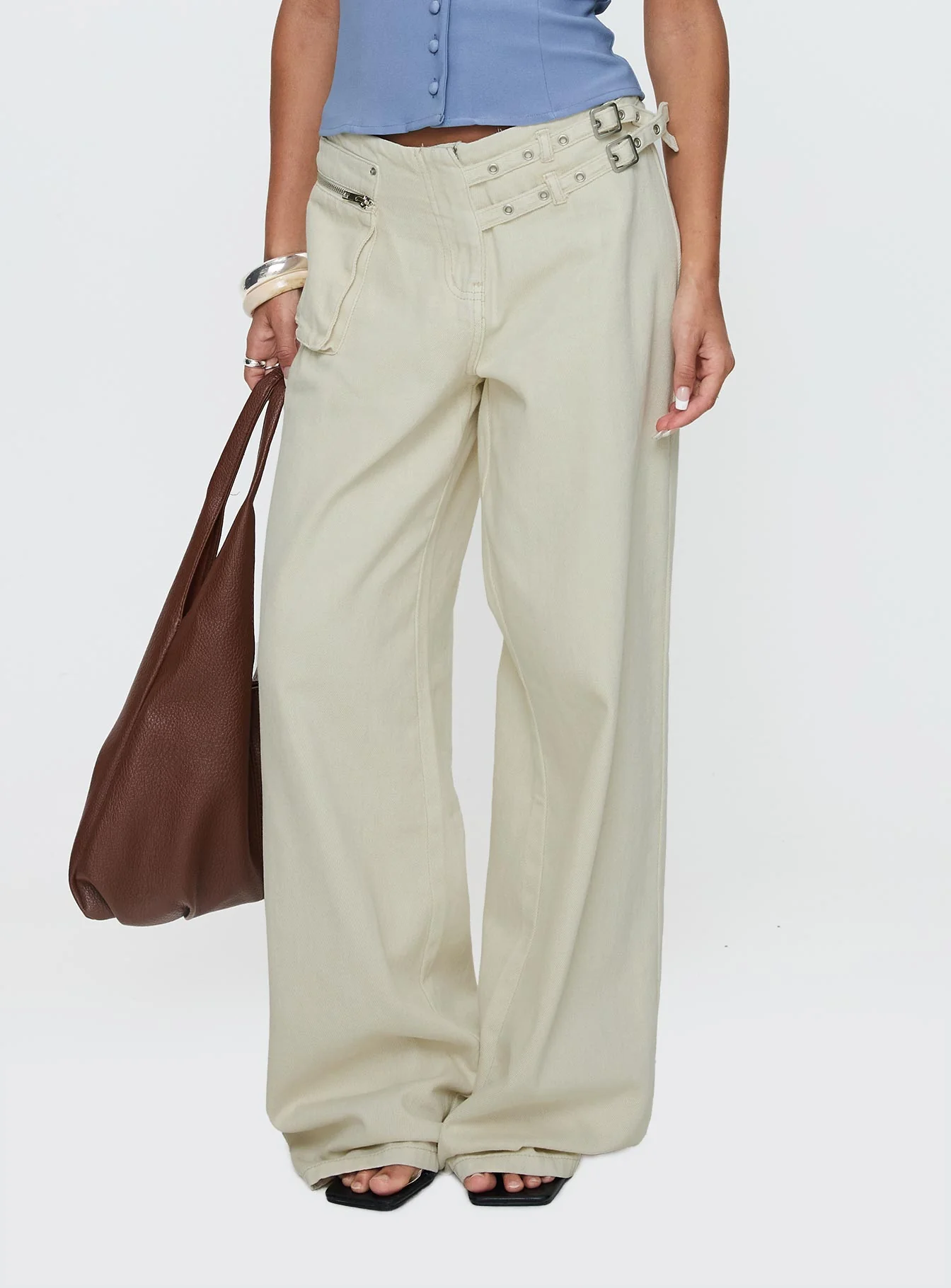 Paltrow Cargo Jeans Cream