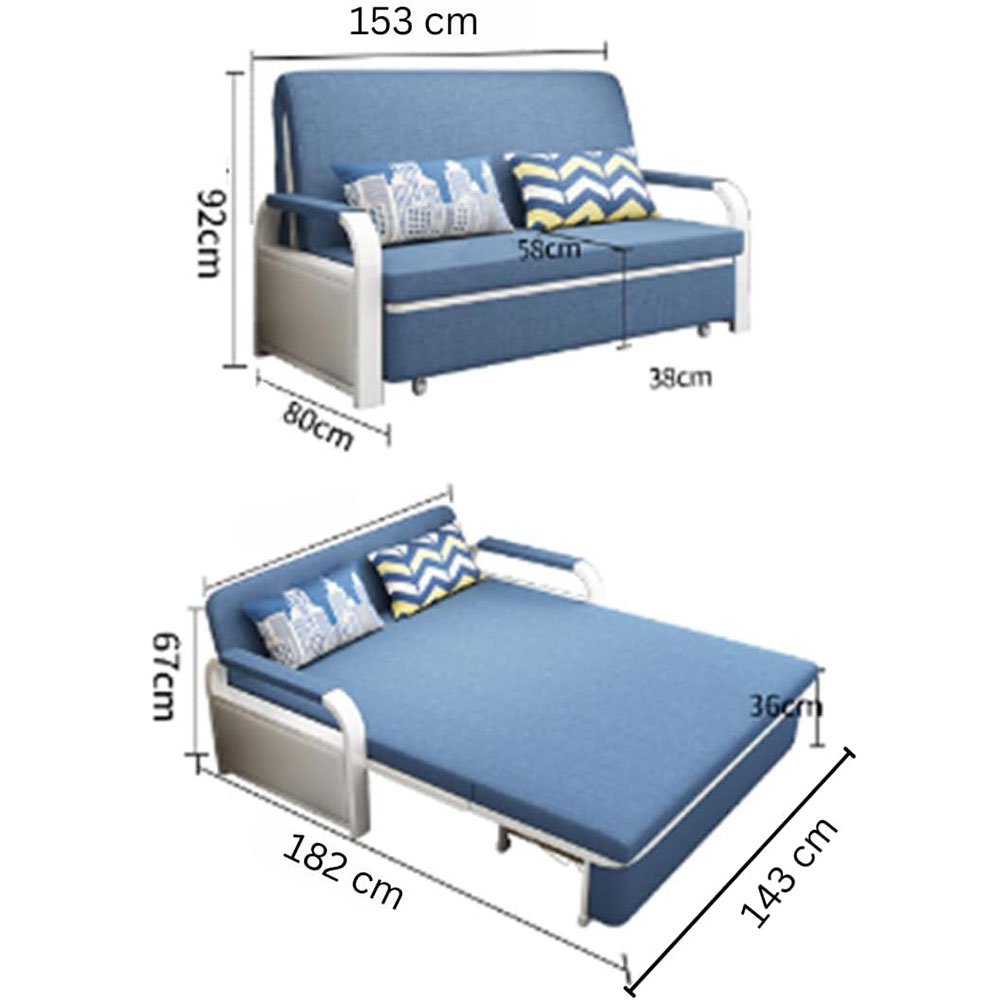 UNICORN FURNITURE Sofa Bed Modern Reclining Foldable Bed