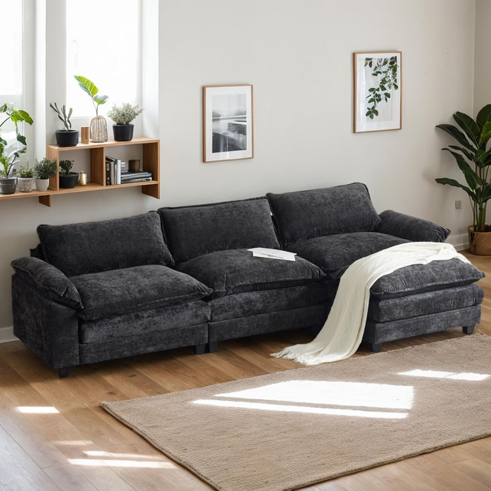 Karl home Sectional Sofa Modular Deep Seat Sofa Couch
