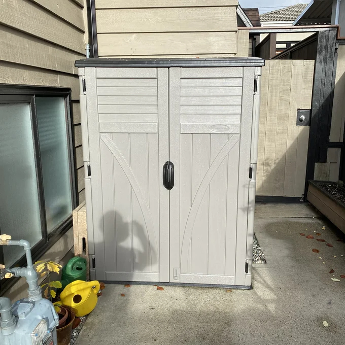 【Storage Shed】4x3 ft Plastic Vertical Tool Shed