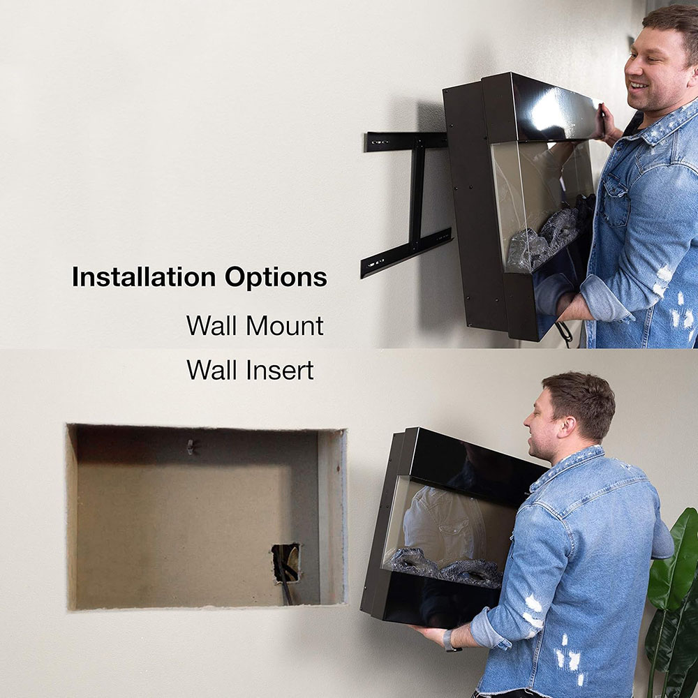 Hampshire Wall Mounted LED Electric Fireplace